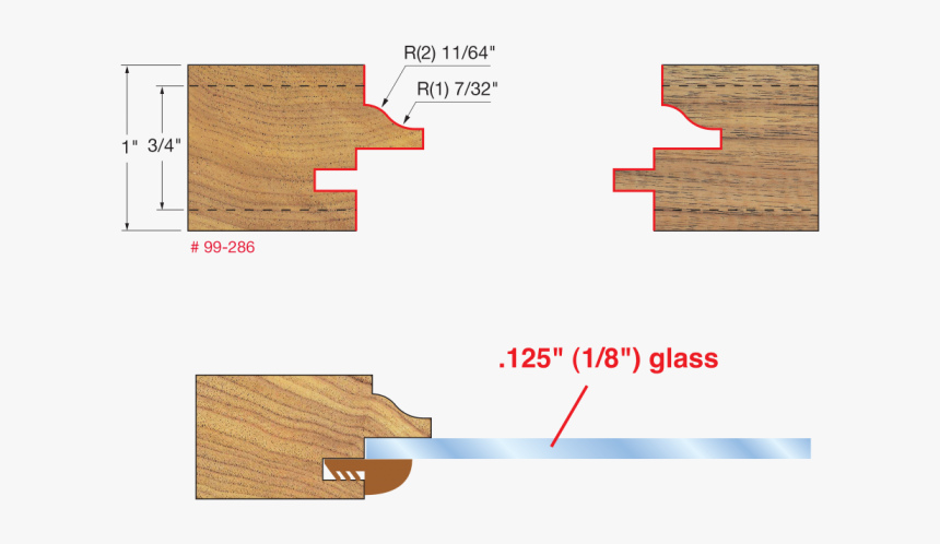 Cabinet Door Section For Glass, HD Png Download, Free Download