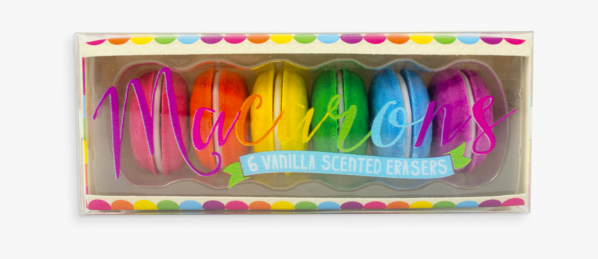 Colorful Set Of Macaron Shaped Erasers - Macaron Erasers, HD Png Download, Free Download