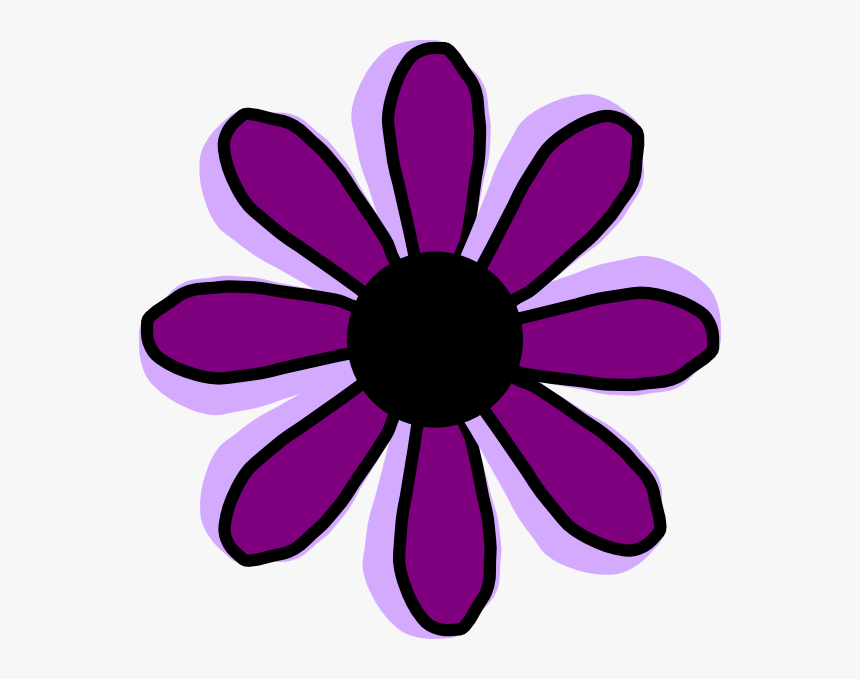 Free Purple Flower Clipart - Flowers Purple Clipart, HD Png Download, Free Download