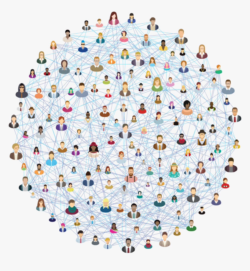 People Connected On Internet, HD Png Download, Free Download