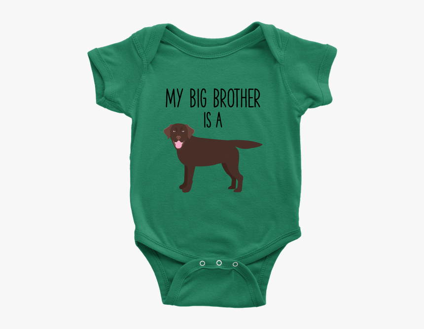 My Big Brother Is A Chocolate Labrador Retriever Baby - Pig Newborn Onesie, HD Png Download, Free Download