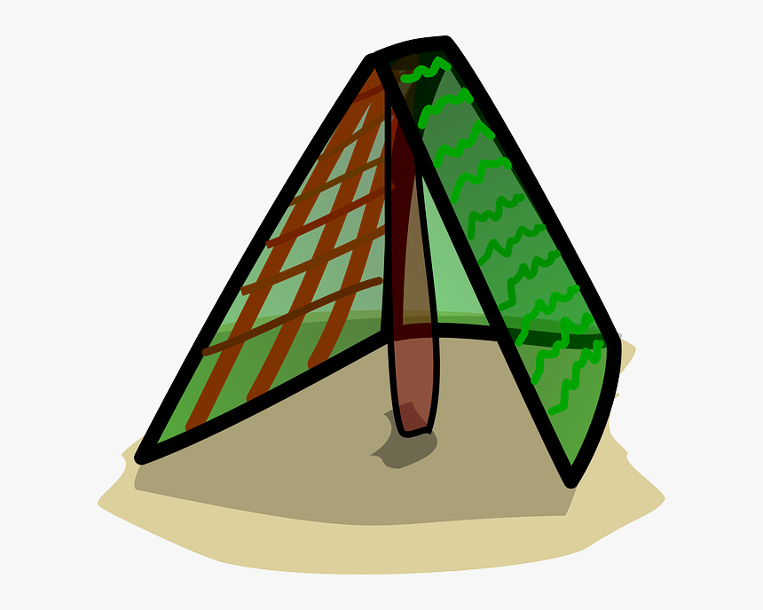 Tent Building, House, Home, Green, Simple, Tent, HD Png Download, Free Download