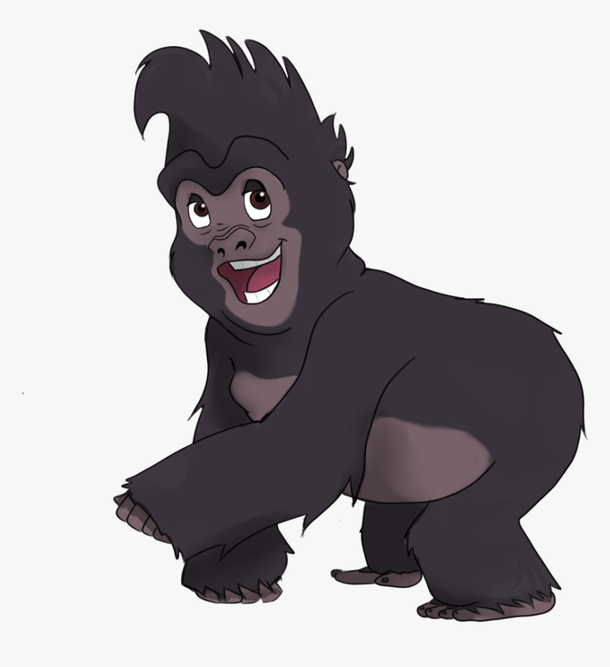 Cartoon,animated Character,sketch,style - Tarzan Terk Png, Transparent Png, Free Download