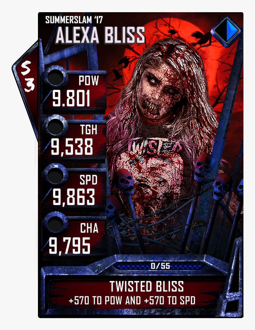 Alexabliss Ss17 - Wwe Supercard Halloween Cards, HD Png Download, Free Download