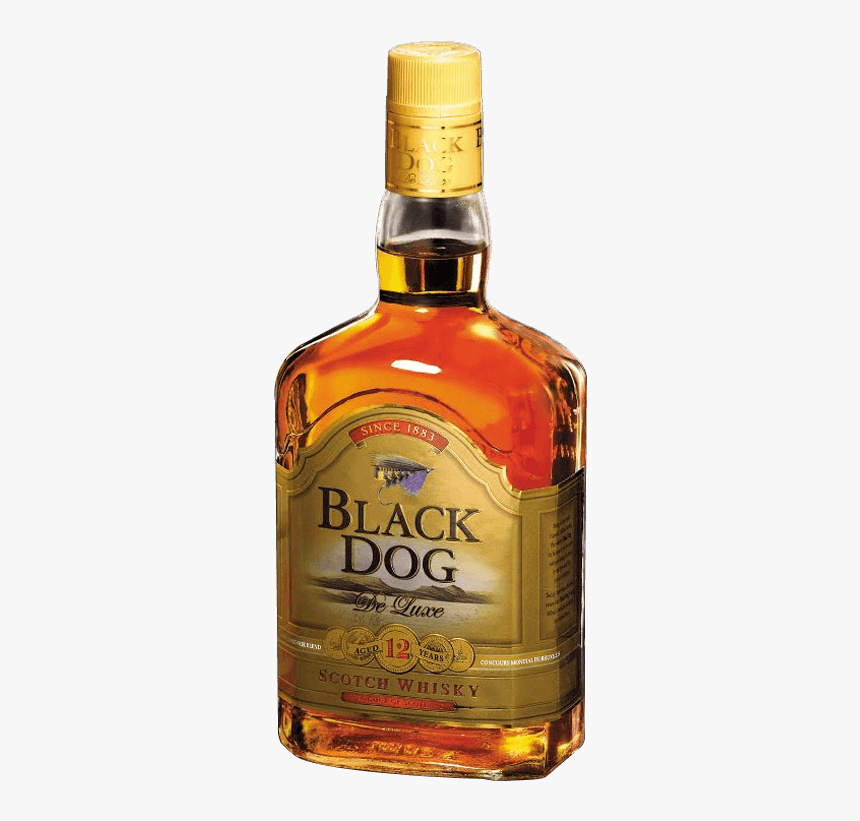 Black Dog 12 Years Old Scotch Whisky - Black Dog Deluxe Aged 12 Yrs Scotch Whisky, HD Png Download, Free Download