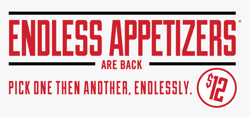 Endless Appetizers Are Back For Only $12 - Graphic Design, HD Png Download, Free Download