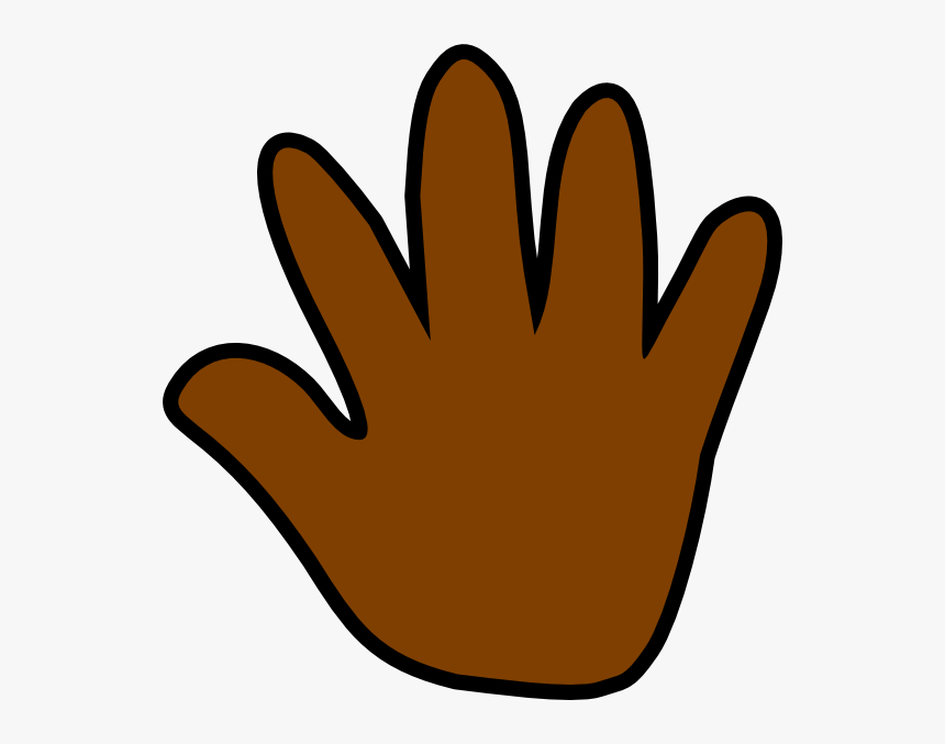 Hand Outline Brown, HD Png Download, Free Download