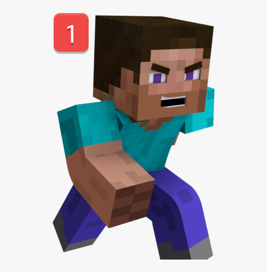 #discord #minecraft #ping #notification #meme #angry - Steve Minecraft 3d Render Png, Transparent Png, Free Download