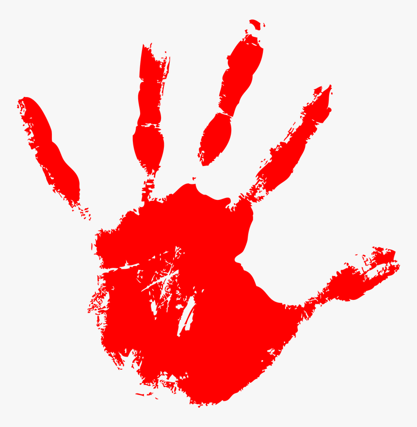 Handprints Colors Paint - Red Paint Hand, HD Png Download, Free Download