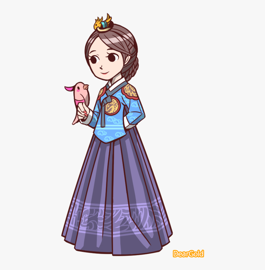 Korean Traditional Dress Drawing - Transparent Korean Traditional Clothes, HD Png Download, Free Download