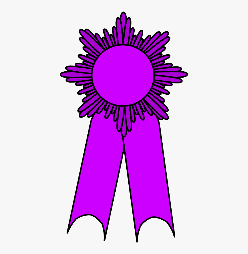 Prize Ribbon Purple - Girl Scout Ribbon Awards, HD Png Download, Free Download