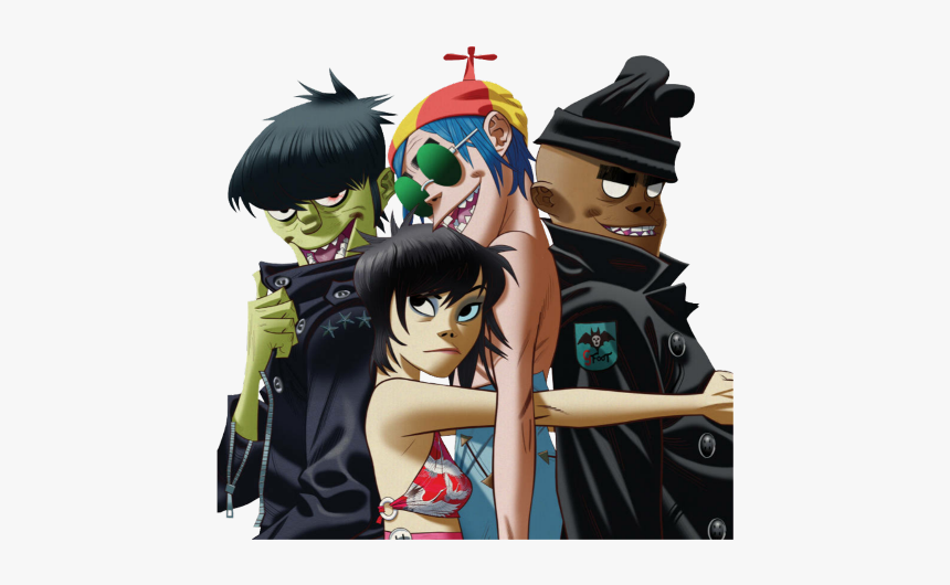 Damon Damonalbarn Jamie Jamiehewlett 2-d - Gorillaz, HD Png Download, Free Download