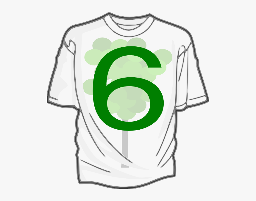 Green 6 T-shirt 7 Svg Clip Arts - T Shirt Clip Art, HD Png Download, Free Download