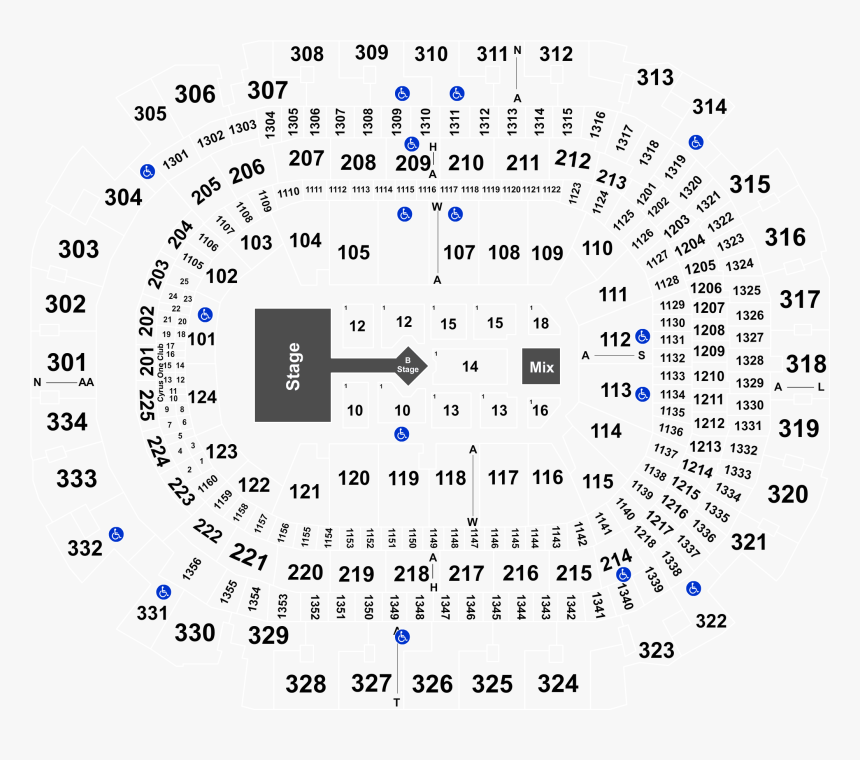 American Airlines Center Map Carrie Underwood , Png - American Airlines Center Section 106 Row B, Transparent Png, Free Download