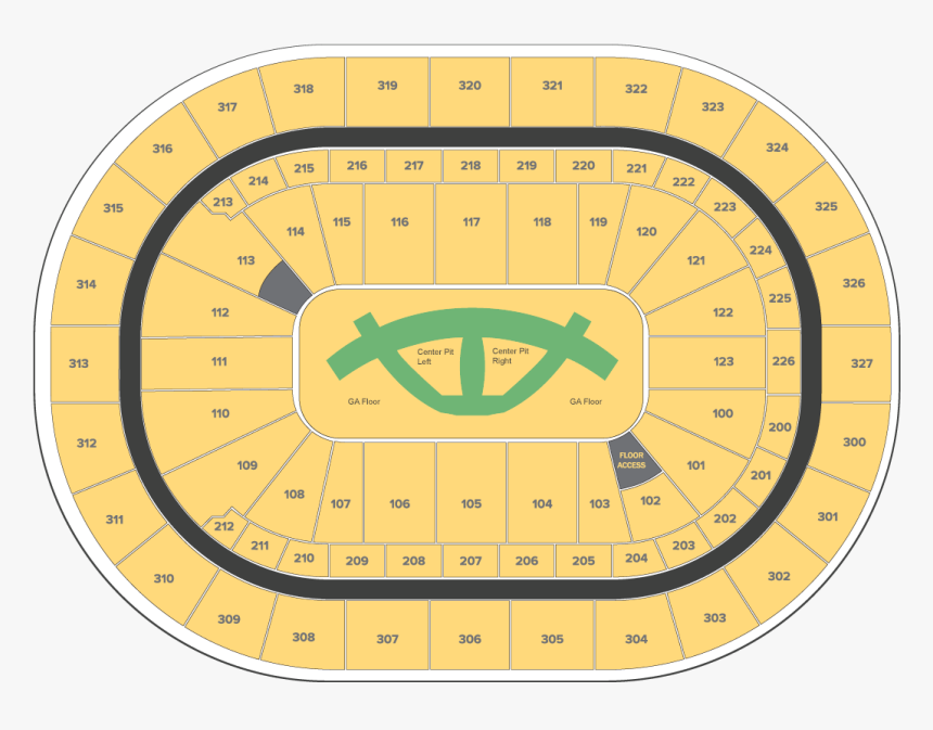 The Cry Pretty Tour Floor Plan - Keybank Center Carrie Underwood Seating Chart, HD Png Download, Free Download