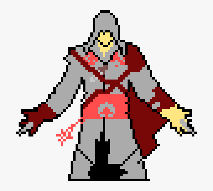 Assassin"s Creed - Minecraft Pixel Art Grid Pokemon, HD Png Download, Free Download