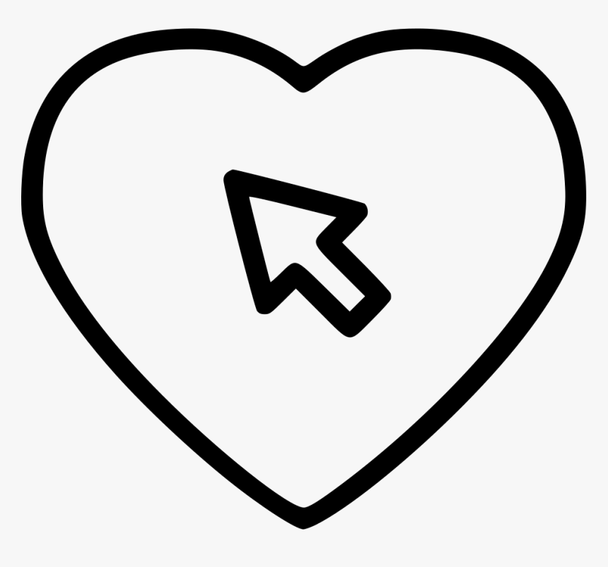 Pointer Cursor Arrow - Heart, HD Png Download, Free Download