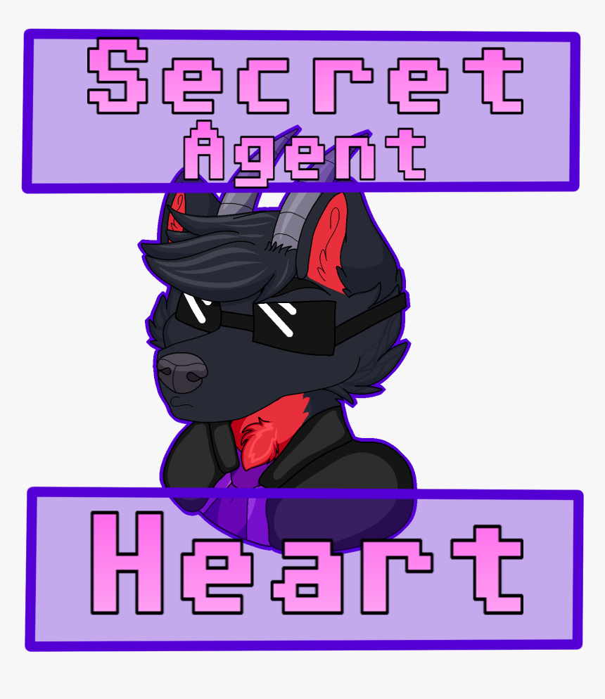 Secret Agent Heart *commission* - Cartoon, HD Png Download, Free Download