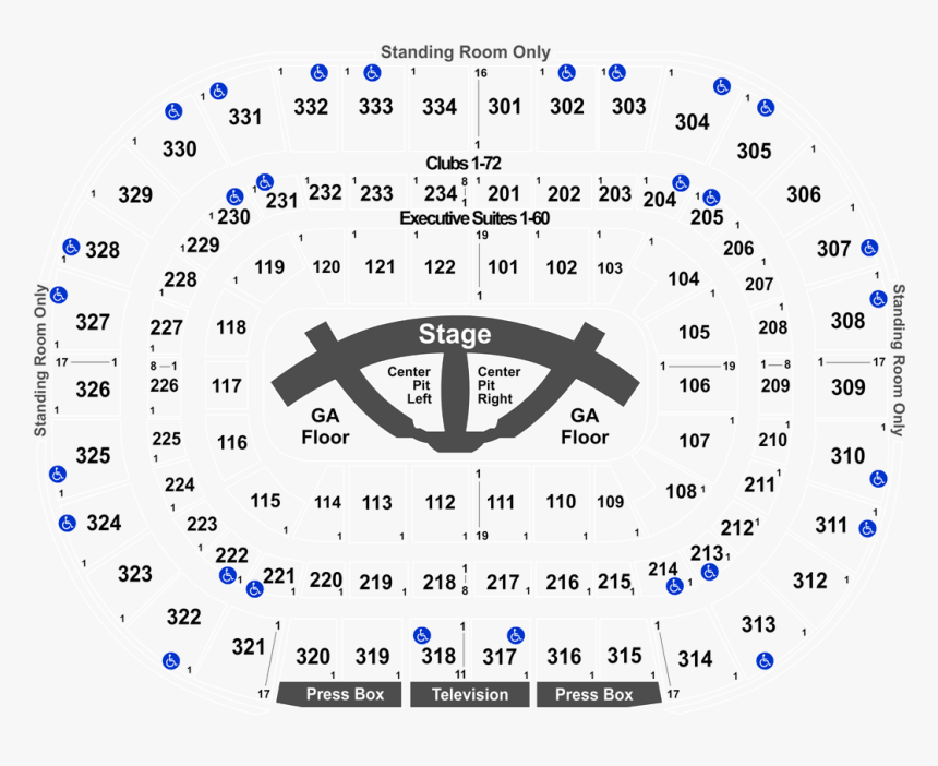 Section 110 Row 2 United Center, HD Png Download, Free Download