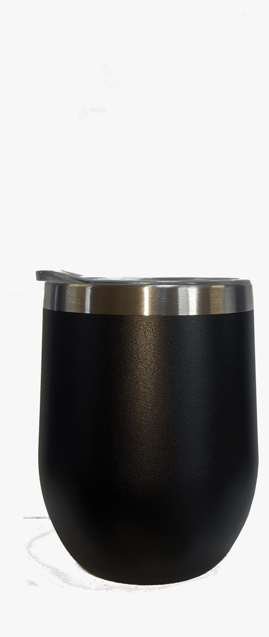 12oz Black Stainless Wine Glass - Table, HD Png Download, Free Download