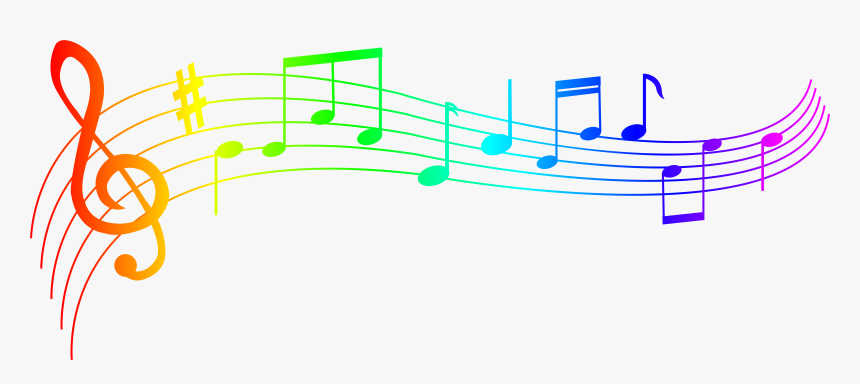 Colorful Notes Png Clip - Colorful Music Notes Png, Transparent Png, Free Download
