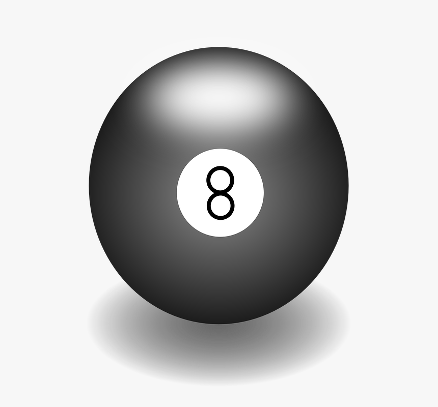 Ball, Billiards, Black, Game, Pool, Eight, Round - Circle, HD Png Download, Free Download