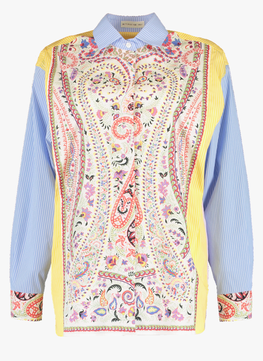 Transparent Paisley Pattern Png - Long-sleeved T-shirt, Png Download, Free Download