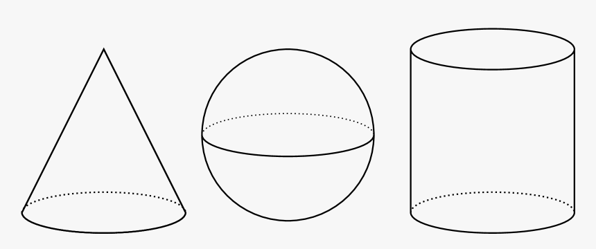 Transparent Black Sphere Png - Cone Cylinder Sphere, Png Download, Free Download