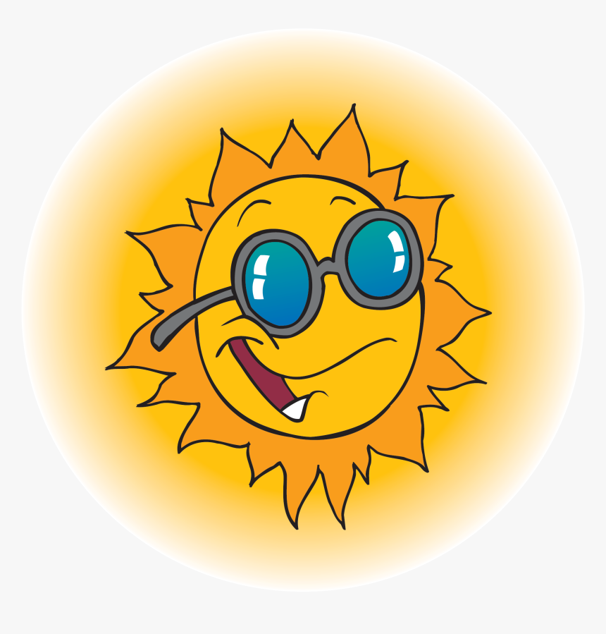 Black And White Cartoon Sun Clipart , Png Download - Ron Leishman Clipart Sun, Transparent Png, Free Download