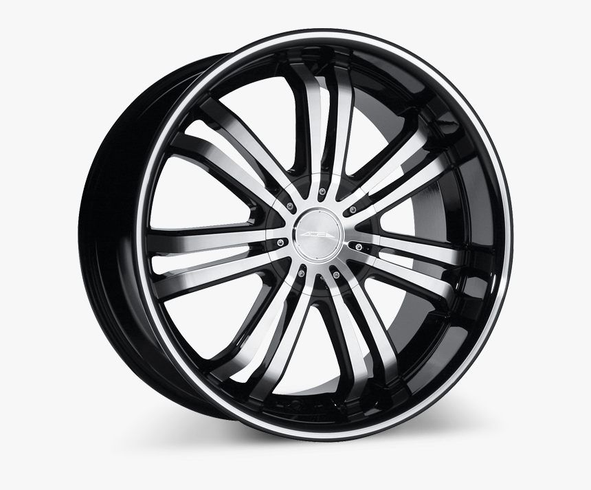 Devine C892 Black With Black Lip/machined Stripe Wheels - Wheel, HD Png Download, Free Download