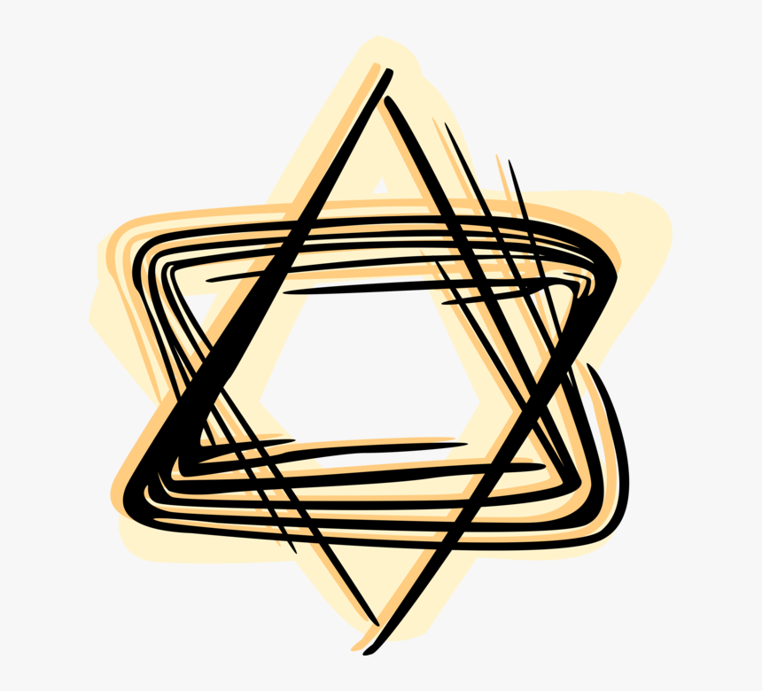 Vector Illustration Of Star Of David Shield Of David, HD Png Download, Free Download