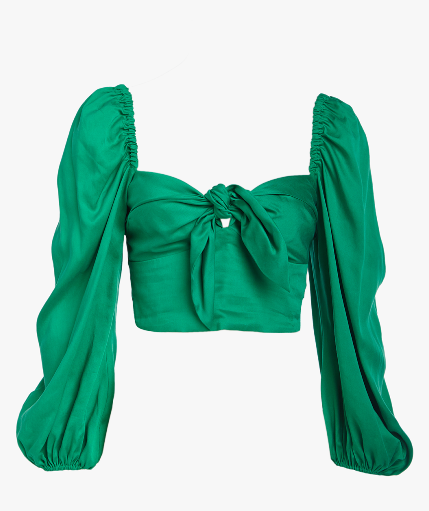 Sofia Blouse In Colour Pepper Green - Blouse, HD Png Download, Free Download