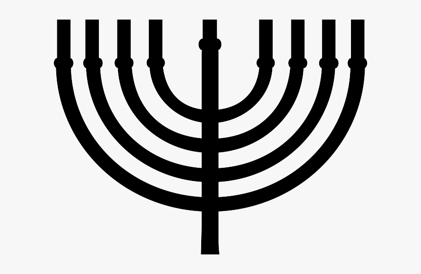 Clip Art Free Menorah Pictures Free Download Clip Art - Hanukkah Clipart Black And White, HD Png Download, Free Download