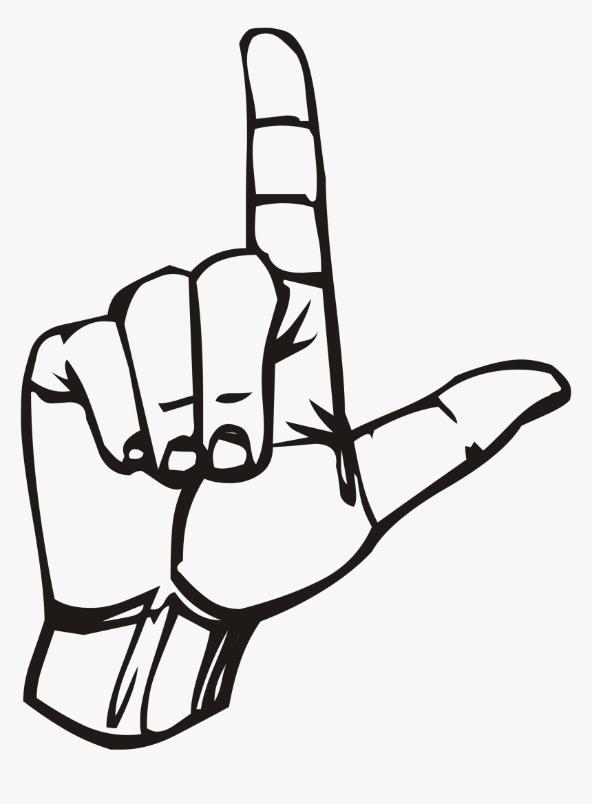 L In Sign Language - Letter L In Sign Language, HD Png Download, Free Download