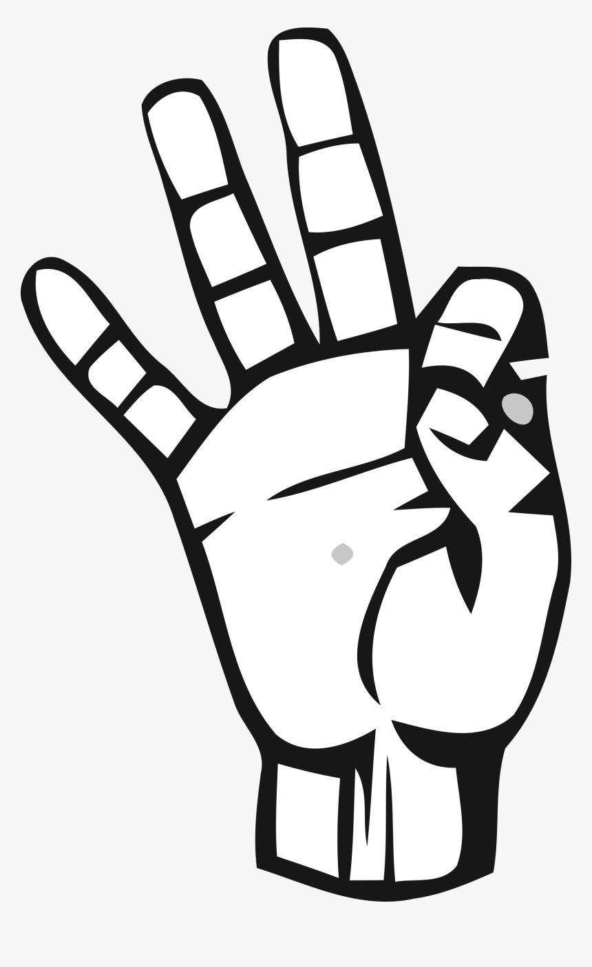 Transparent Deaf Clipart - Number 9 Hand Sign, HD Png Download, Free Download