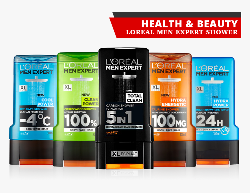 Loreal Men Expert Shower 300ml - Loreal Men Expert Shower, HD Png Download, Free Download