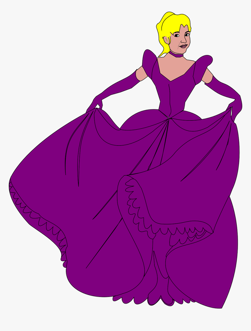 Cinderella Silhouette Vector Free, HD Png Download, Free Download