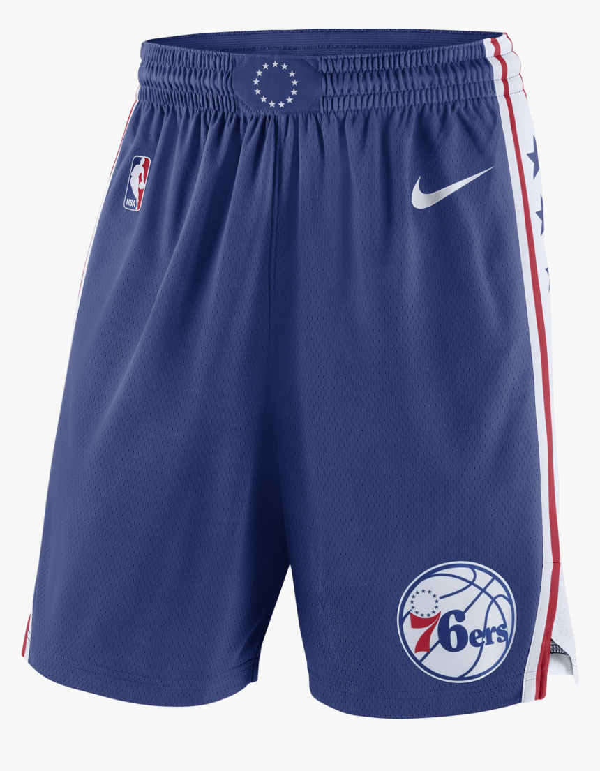 Philadelphia 76ers Men"s Icon Swingman Shorts By Nike - Nba Shorts 76ers, HD Png Download, Free Download