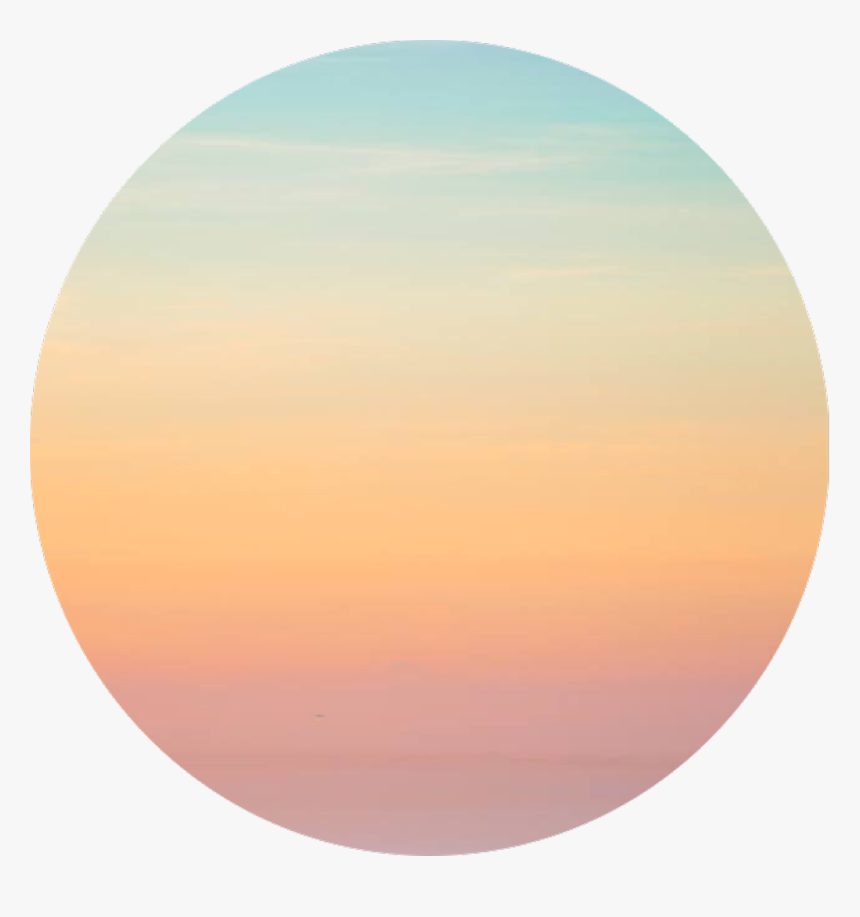 Circle Sky Sunrise Beautifulfreetoedit - Circle Sunset Png, Transparent Png, Free Download