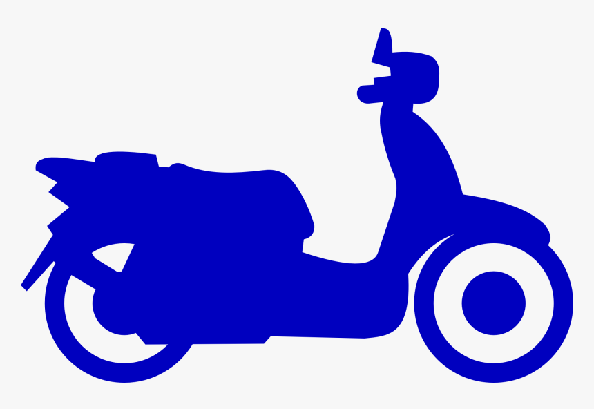 Scooter Car Moped Vespa Clip Art - Scooter Clip Art, HD Png Download, Free Download