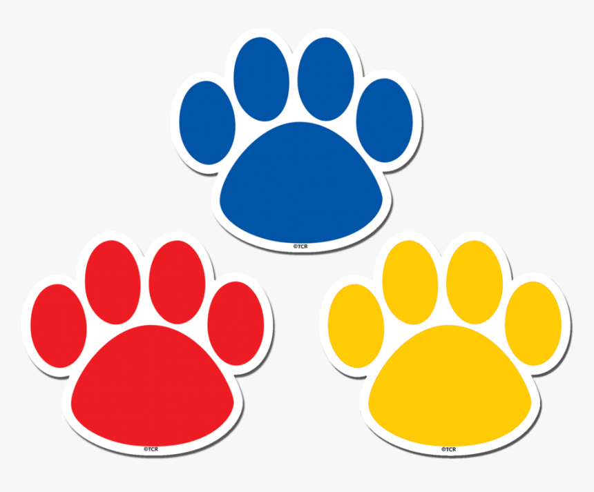 Transparent Paw Print Border Clipart Colorful Paw Prints Hd Png