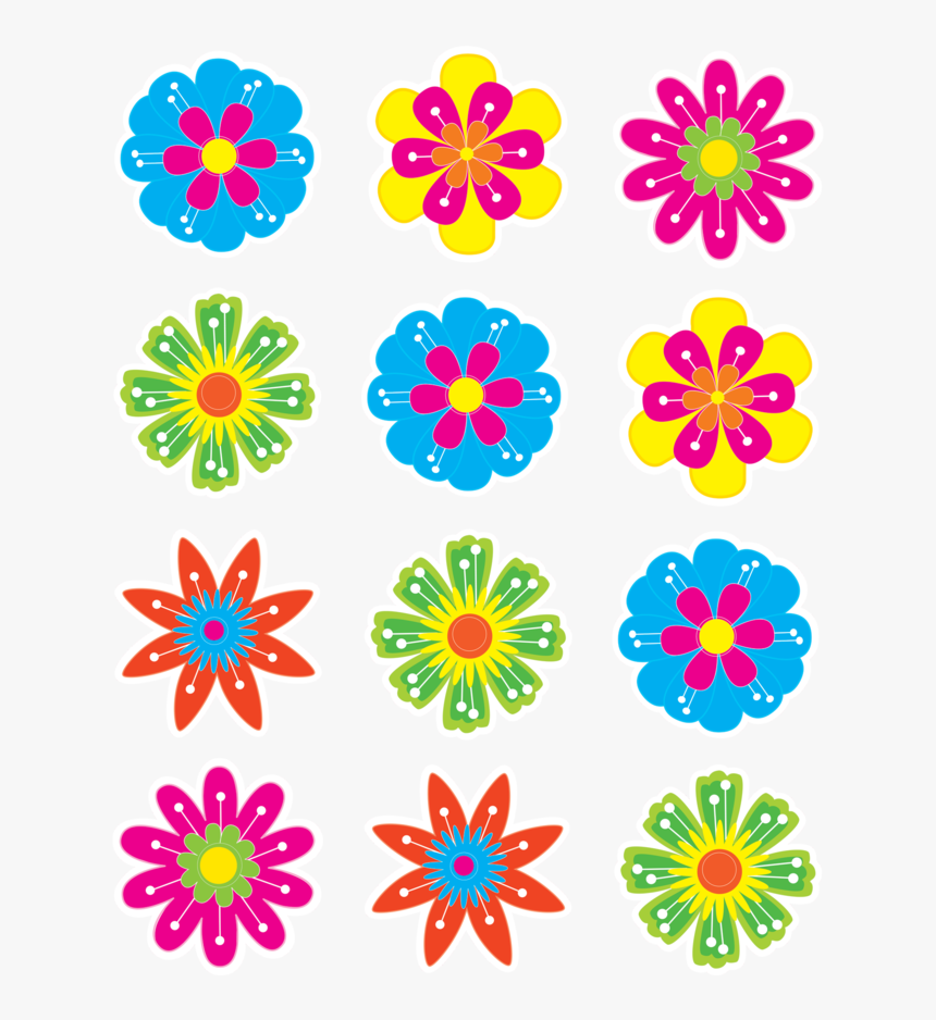 Transparent Floral Accent Clipart - Flower Decoration For Classroom, HD Png Download, Free Download