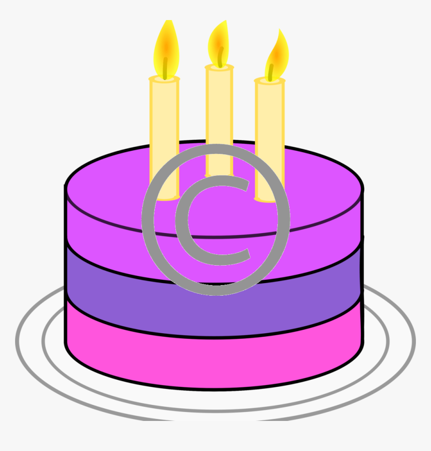 Birthday Cake Simple Art, HD Png Download, Free Download