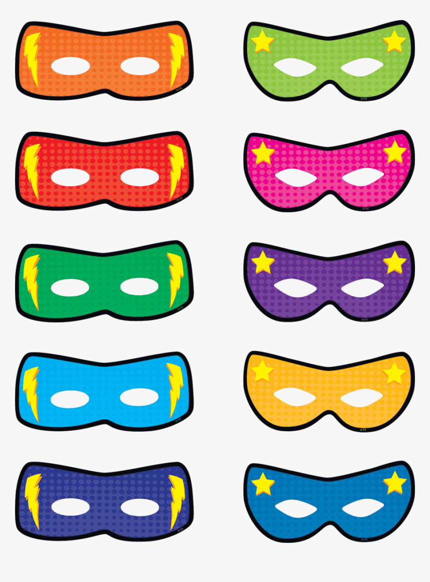 Superhero Masks Accents Image - Free Clipart Superhero Mask, HD Png Download, Free Download