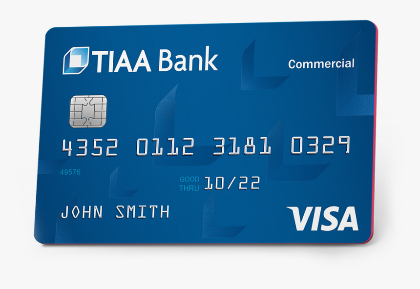 Tiaa Bank Commercial Credit Card - Visa, HD Png Download, Free Download