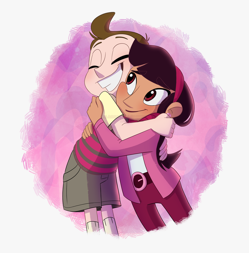 Transparent Hugs Png - Milo Murphy's Law Milo X Amanda, Png Download, Free Download