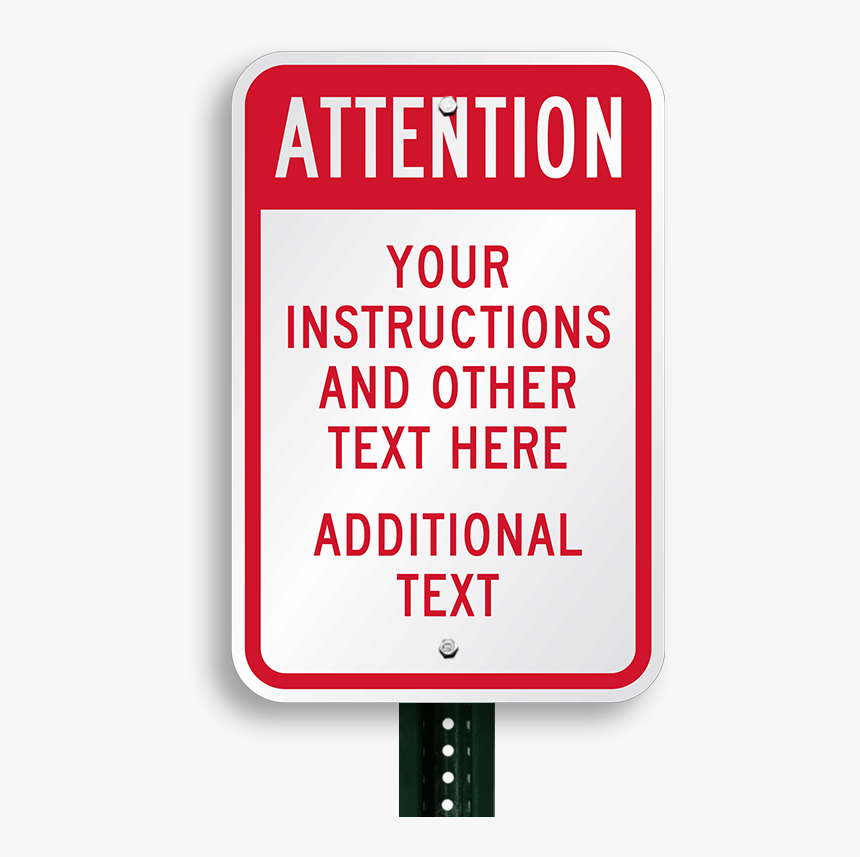 Custom Attention Sign - Sign, HD Png Download, Free Download