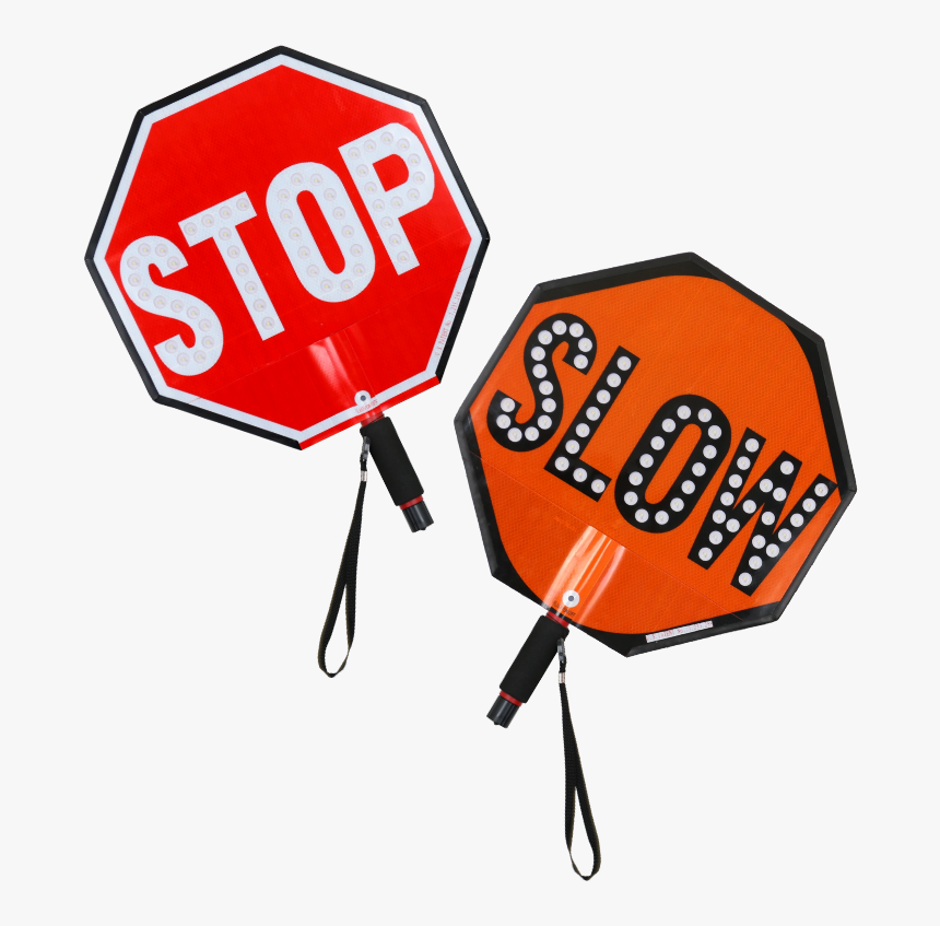 Led Stop Slow Paddles, HD Png Download, Free Download