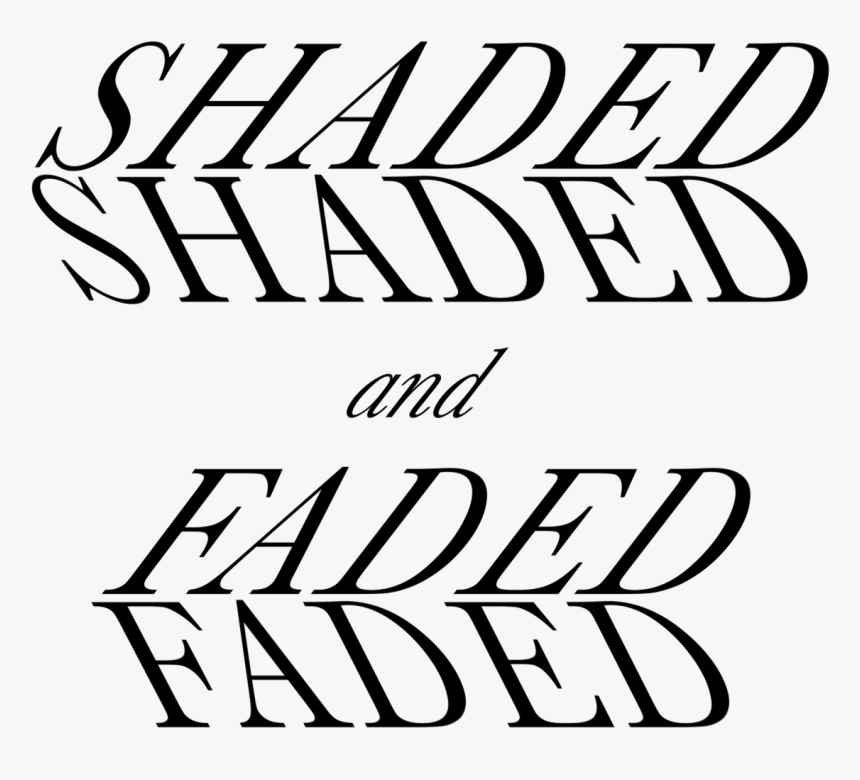 Shaded & Faded - Illustration, HD Png Download, Free Download