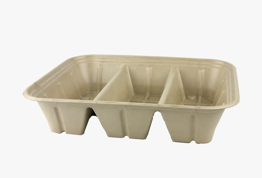 104 Oz Fiber Catering Tray 3 Compartment - World Centric Catering Trays, HD Png Download, Free Download